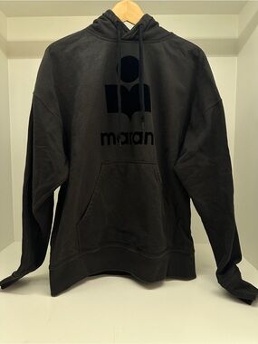 Isabel Marant Black Hoodie with Black Logo